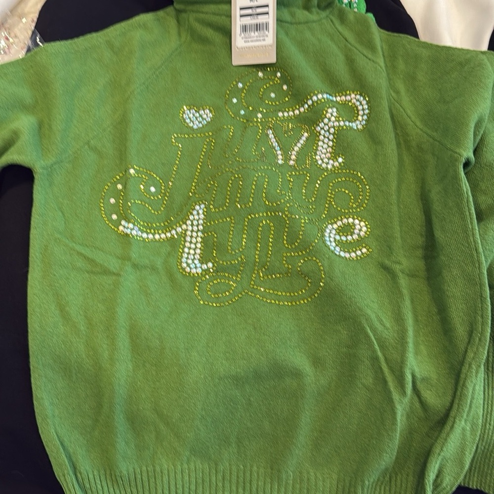 Green Shirt with Sparkling Design